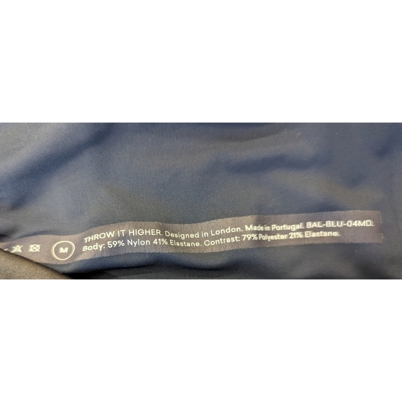 ADAY Throw and Roll Navy and Black Leggings  Medium - Picture 7 of 8